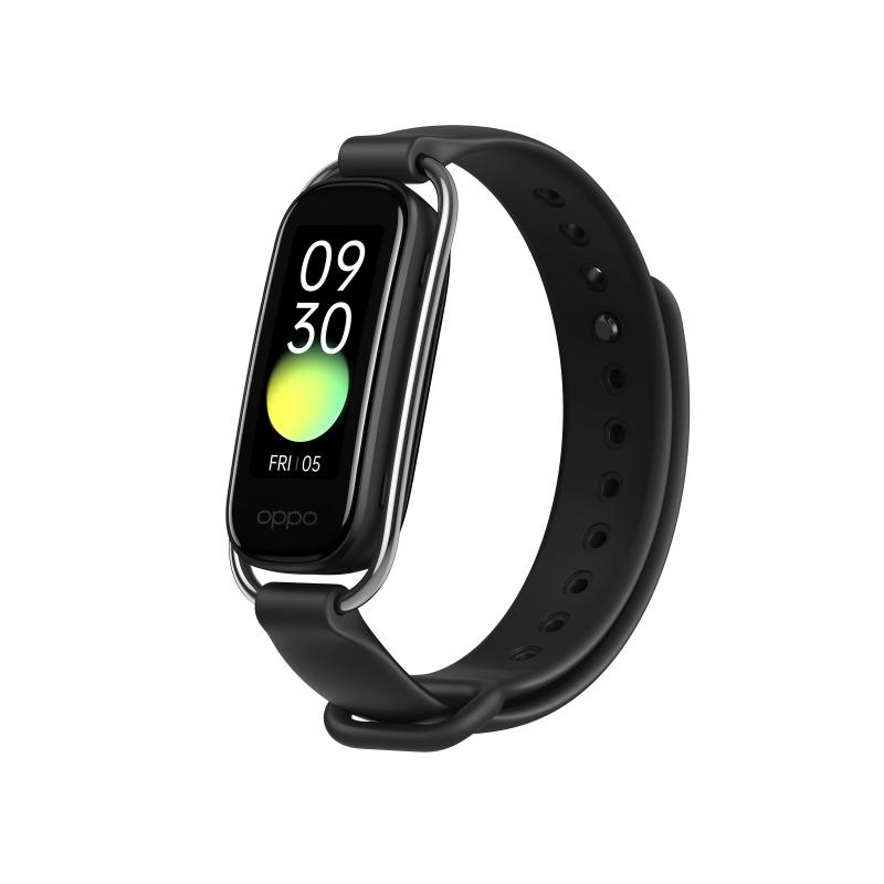 Oppo band style tracker smartwatch con schermo amoled a colori 1.1`` 5atm carica magnetica impermeabile 50m pedometro fitness cardiofrequenzimetro black
