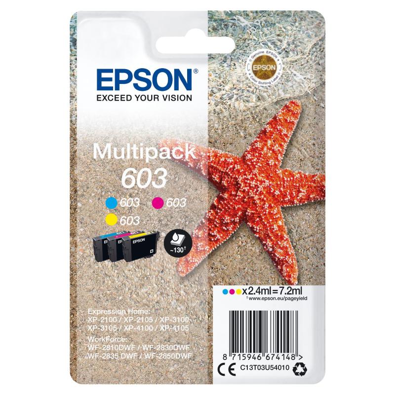 Image of Epson 603 multipack 3 colori ciano-magenta-giallo