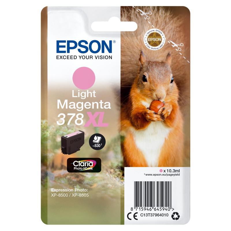 Image of Epson 378xl scoiattolo cartuccia d`inchiostro magenta light