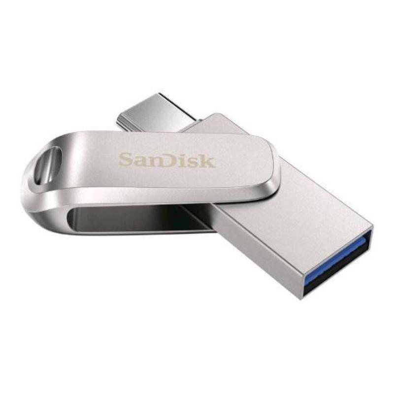 Image of Sandisk ultra dual luxe 128gb unita` usb type-c 150mb-s usb 3.1 gen 1 tradizionale argento