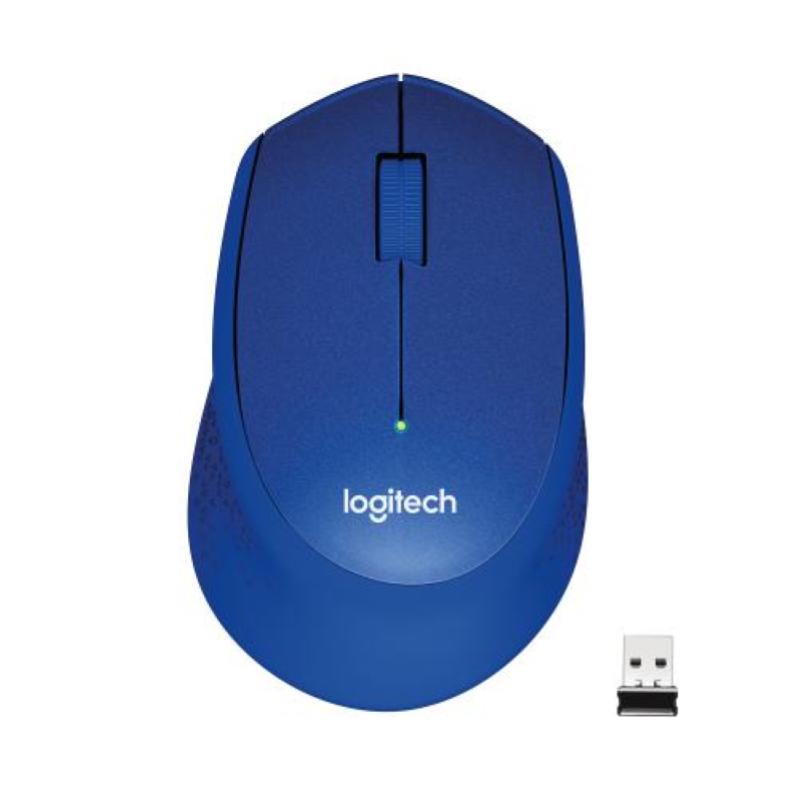 Image of Logitech m330 silent plus mouse wireless meccanico 1.000 dpi mano destra colore blu