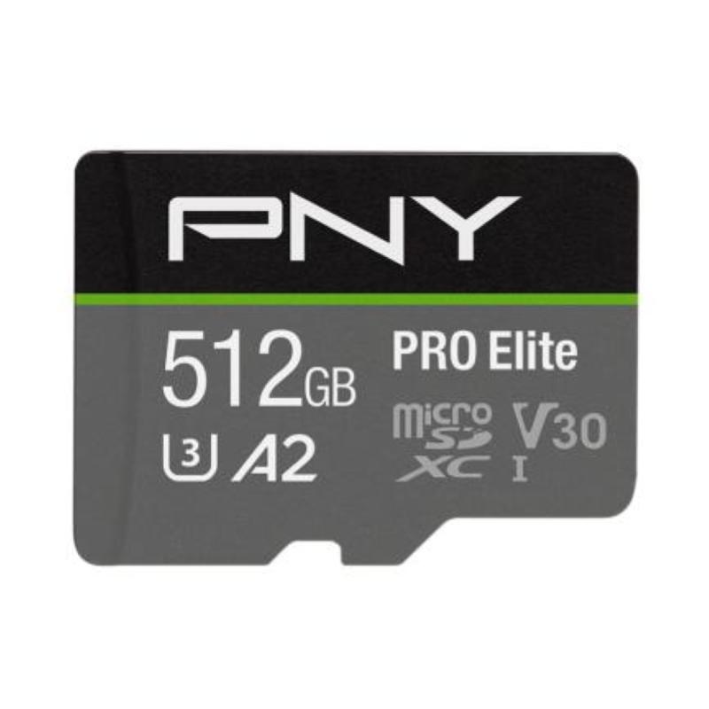 Image of Pny pro elite 512gb micro sdxc classe 10 u3