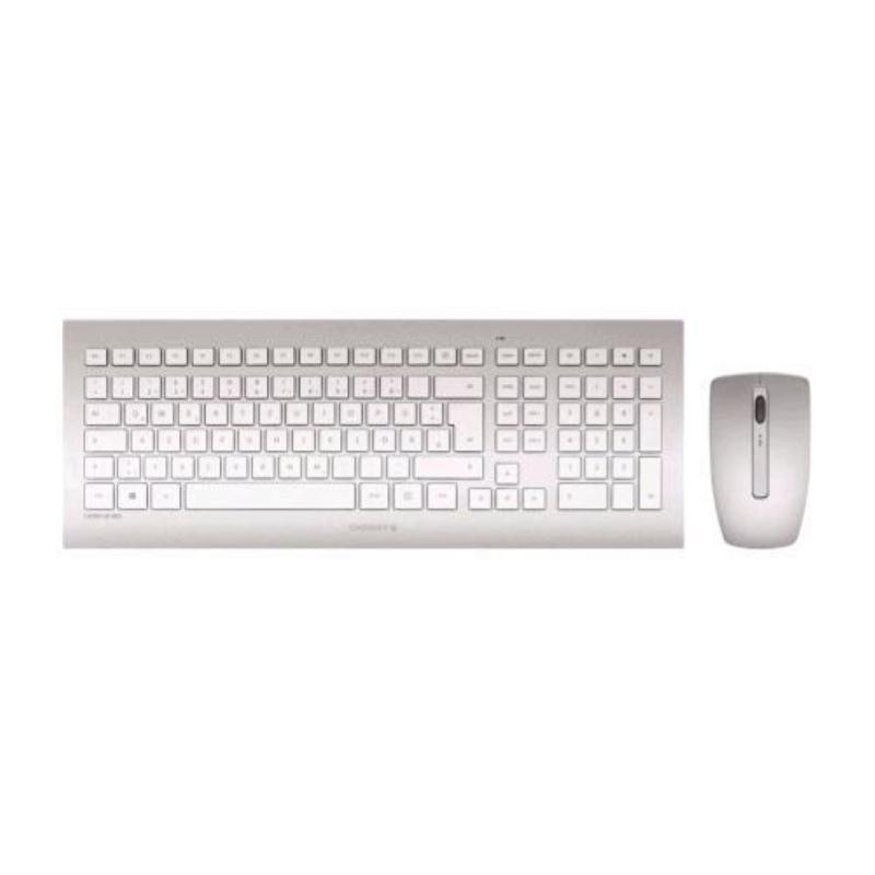 Image of Cherry dw 8000 tastiera e mouse ottico wireless 2.000 dpi 3 tasti layout svizzero argento bianco