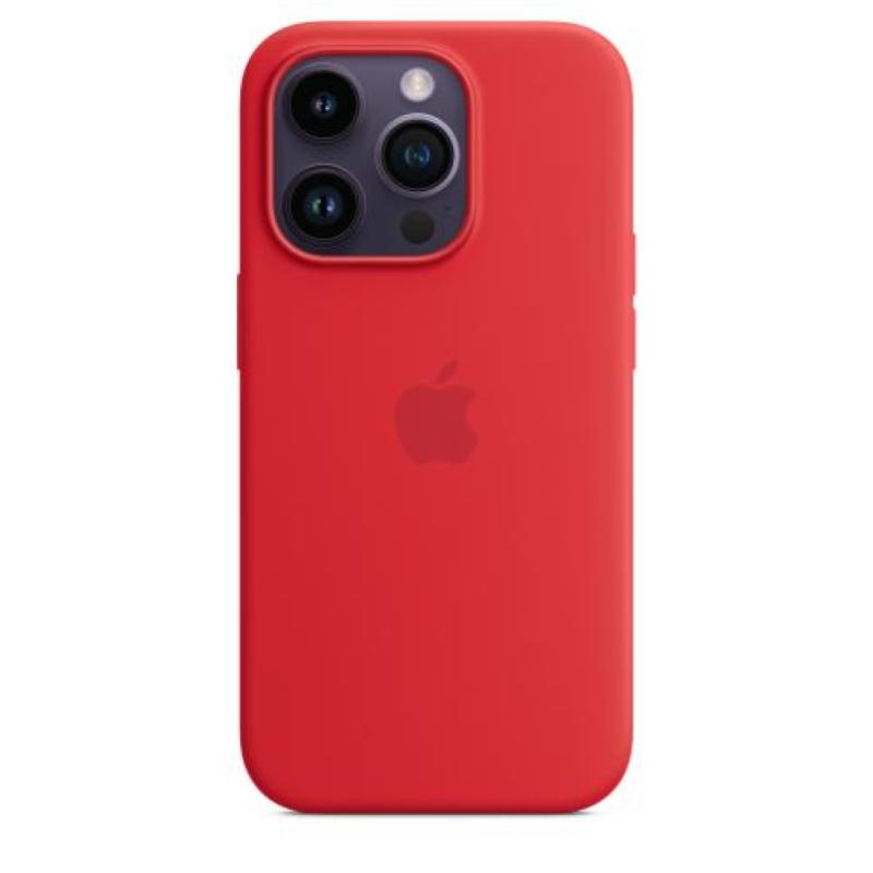 Image of Apple custodia magsafe inÂ silicone per iphoneÂ 14Â proÂ (product)red
