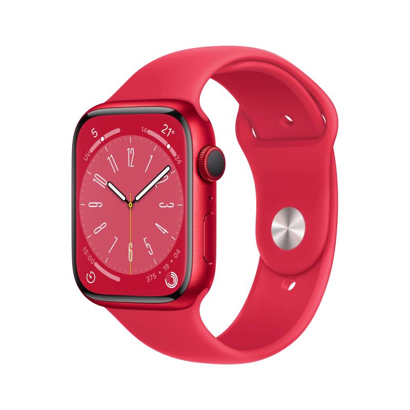 Image of Apple watch 8 41mm gps cassa (product) red in alluminio cinturino sport (product) red regular