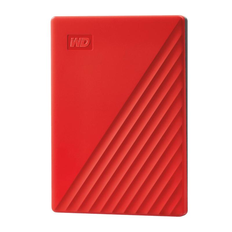Image of Wd my passport hard disk portatile con protezione tramite password e software di backup automatico compatibile con pc xbox e ps4 4tb rosso