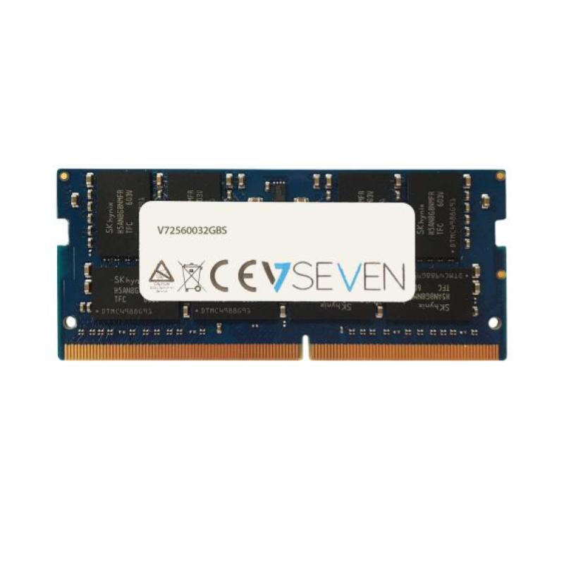 V7 memoria ram 1x32gb 3.200mhz tipologia ddr4 tecnologia so-dimm cl22 pc4-25600 1.2v