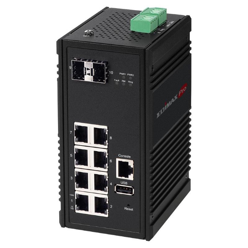 Image of Industrial 8-port gigabit managed switch 2 sfp slots