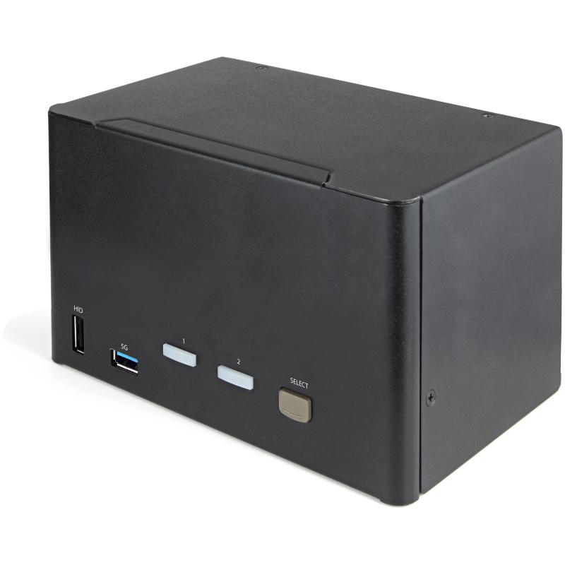 Image of Startech.com kvm switch displayport a 2 porte e 4 monitor