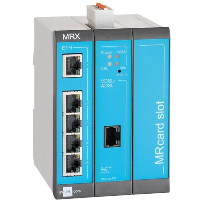 Image of Mrx3 dsl-b 1.2 ind. router w/ nat vpn firewall 5 lan ports