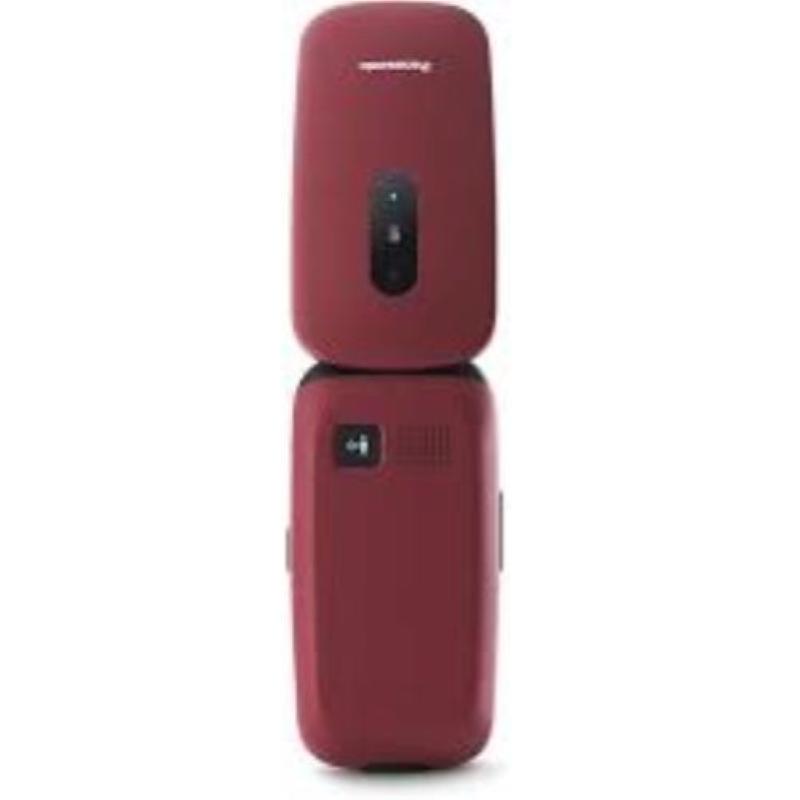 Image of Panasonic kx-tu446 easy phone clamshell 2.4 tasti grandi ampio display tasto sos compatibile con apparecchi acustici red