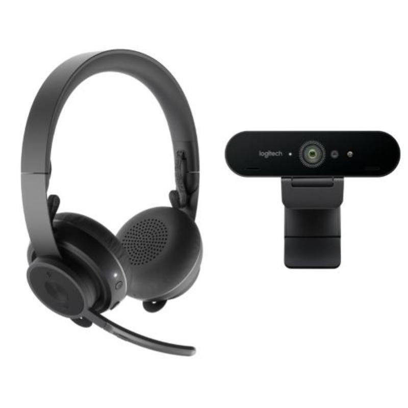 Image of Logitech pro personal video collab kit sistema per videoconferenza web cam + cuffia bluetooth con microfono