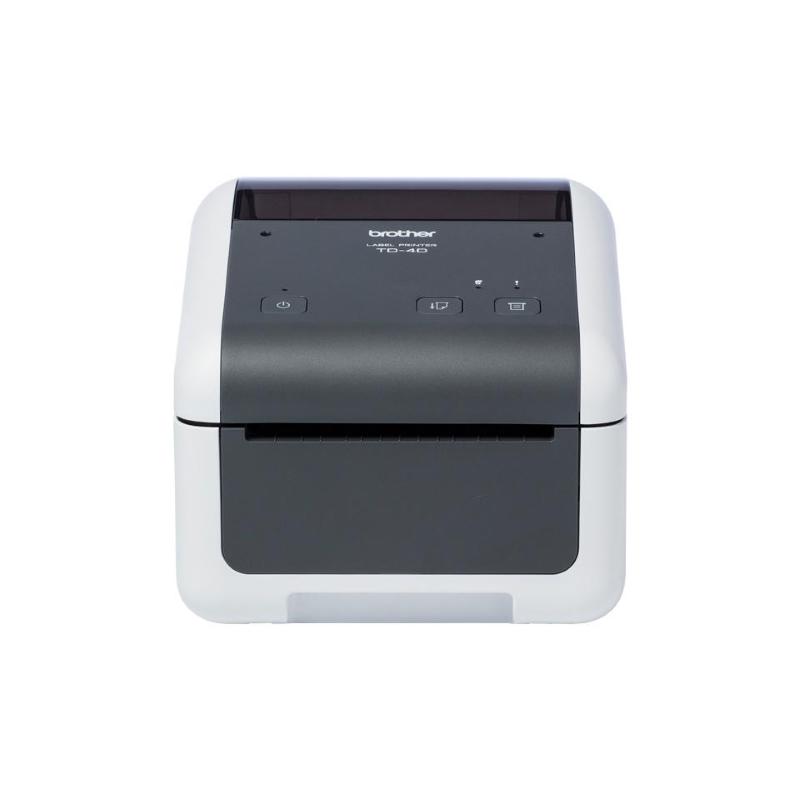 Brother td-4520dn stampante termica professionale per etichette da 4 300x300 dpi con interfaccia lan cablata e tecnologia di stampa termica diretta bianco grigio