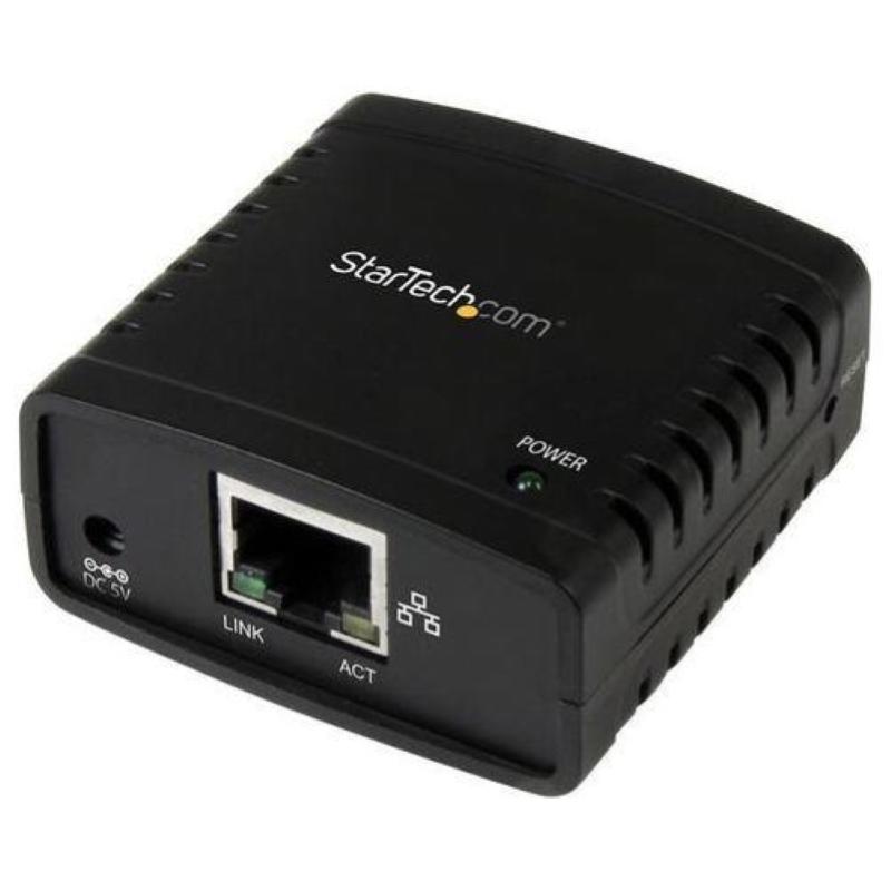 Image of Startech server di rete per stampante ethernet 10-100 mbps con porta usb 2.0
