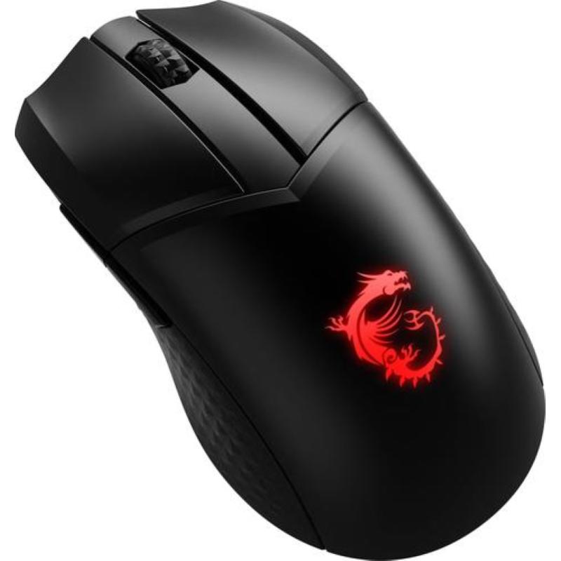 Image of Msi clutch gm41 mouse gaming lightweight wireless 20.000 dpi switch omron 60+ mln click rgb mystic light base di ricarica inclusa colore nero