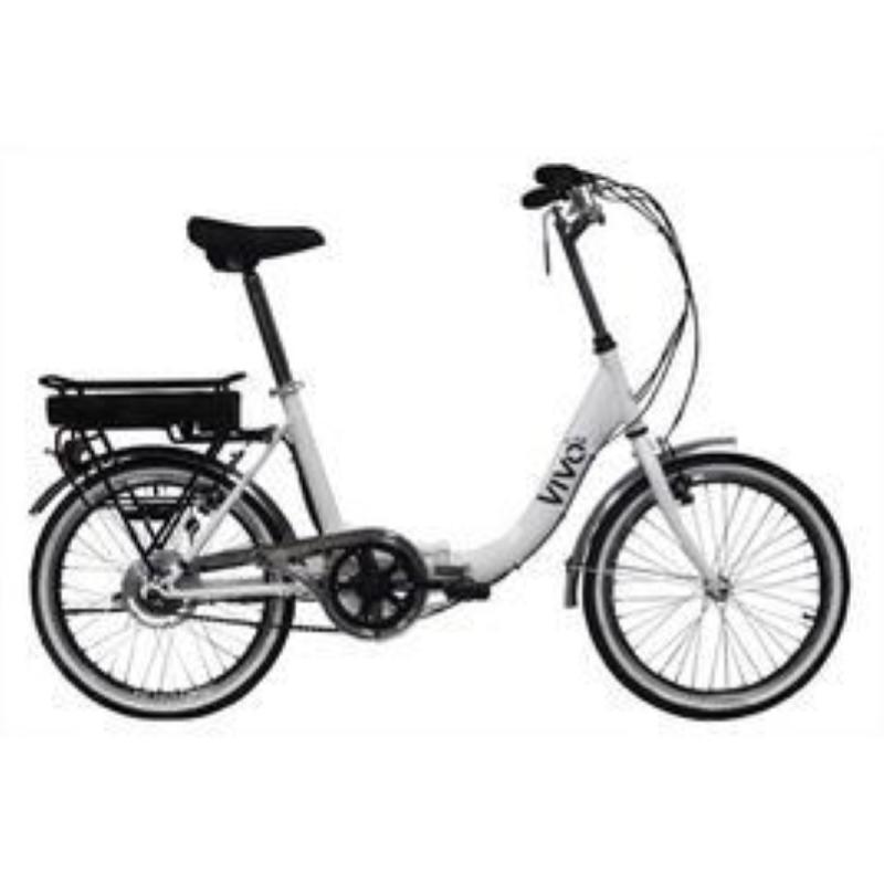 Image of Vivo bike vf20gr bicicletta elettrica pieghevole 250w ruote da 20 velocita` 25km/h autonomia 45km bianco