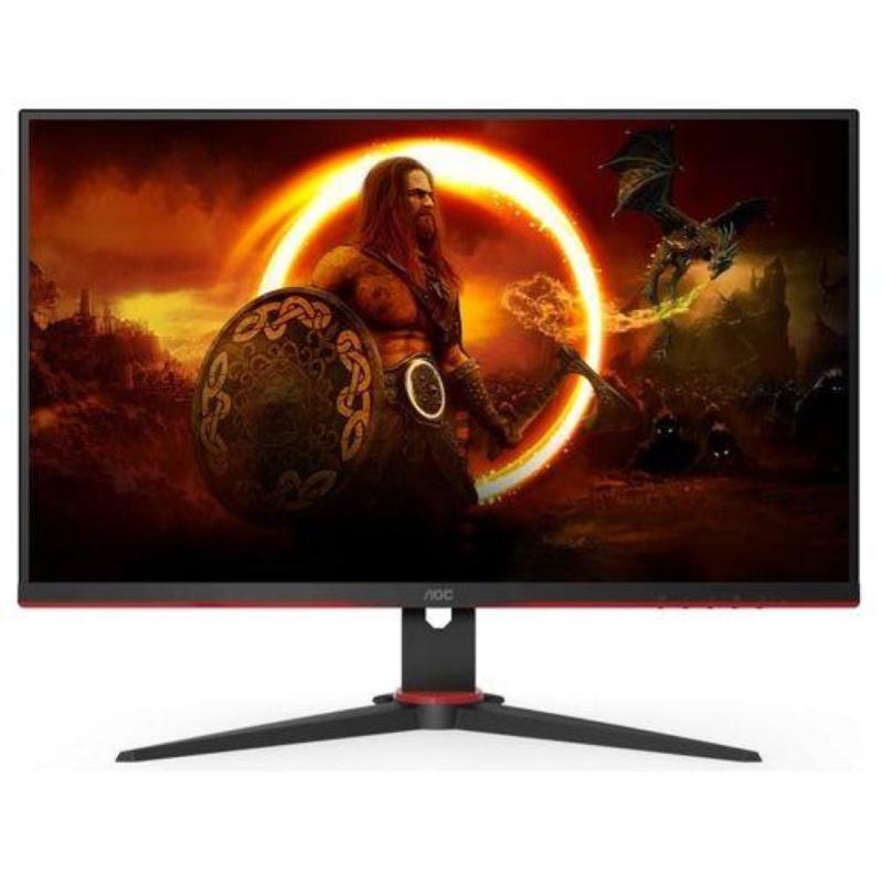 Image of Aoc q27g2e-bk monitor pc 27`` 2560x1440 pixel quad hd nero-rosso