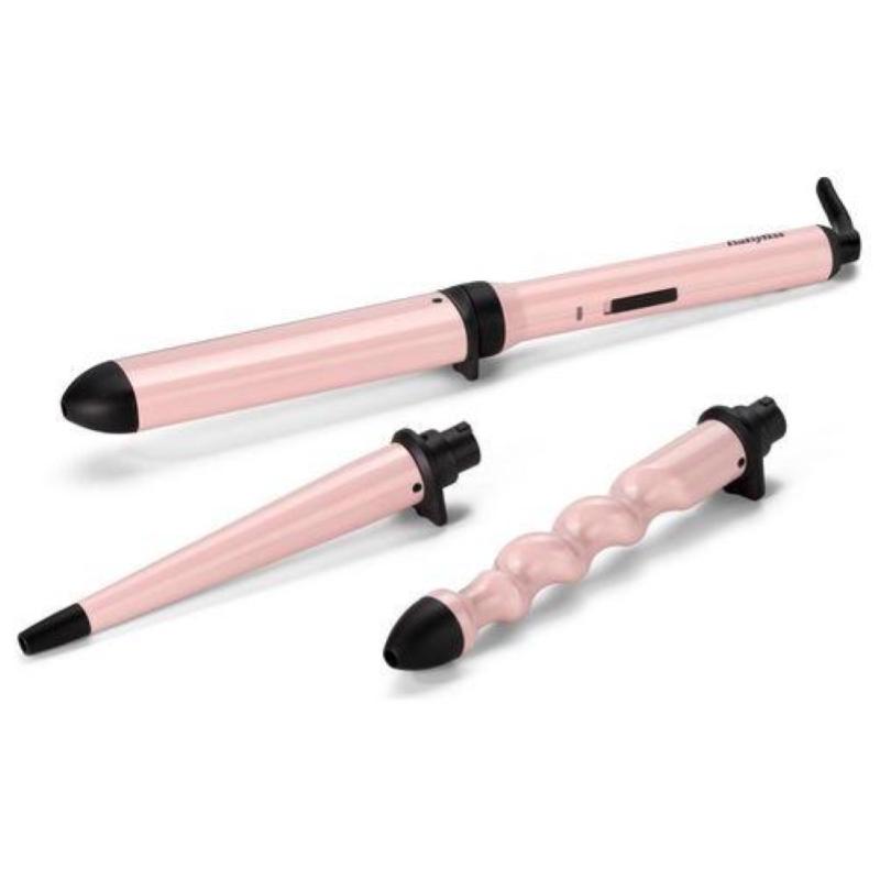 Image of Babyliss arricciacapelli curl and wave trio rosa
