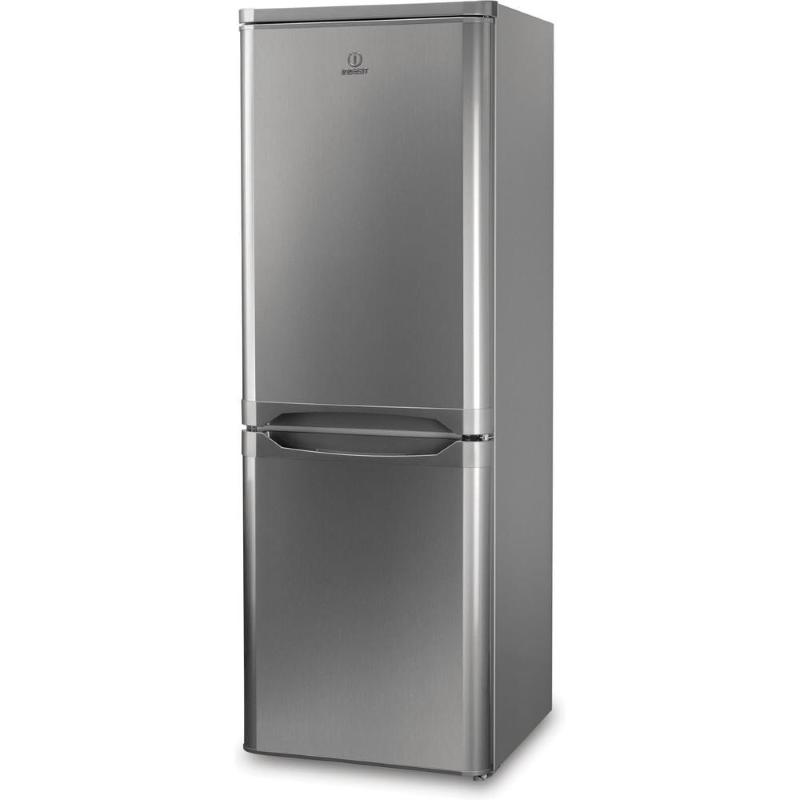 Indesit ncaa55nx frigorifero combinato statico capacita` 228 litri classe energetica f (a+) 157 cm inox