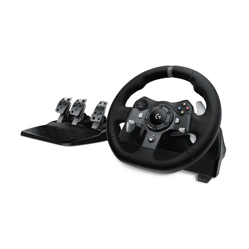 Image of Logitech g920 driving force volante + pedaliera per xbox one/pc colore nero