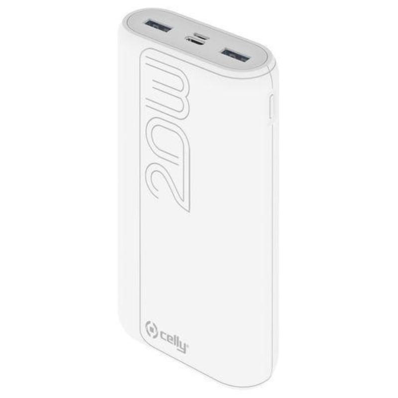 Image of Celly power bank pd 20w 20000 evo bianco