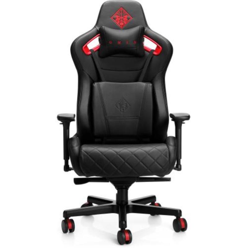 Hp omen citadel gaming sedia gaming braccioli regolabili 4d cuscini lombari supporto per il collo altezza e inclinazione regolabile rotazione 360° nero rosso