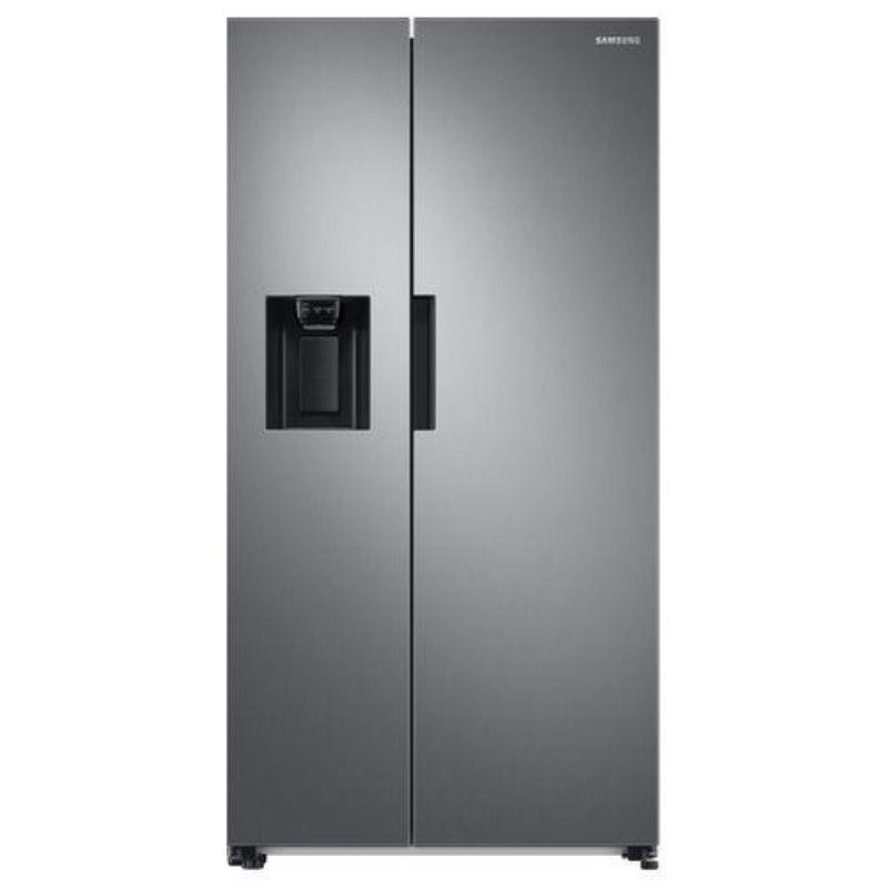 Samsung rs67a8811s9 frigorifero side by side serie 8000 capacita` 634 litri classe energetica e 178 cm dispenser maniglie finitura titanium silver