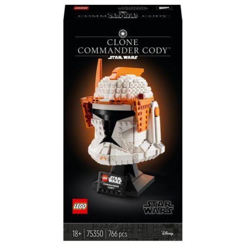 Image of Lego star wars 75350 casco del comandante clone cody, serie caschi 2023, collezione per adulti da the clone wars, idea regalo
