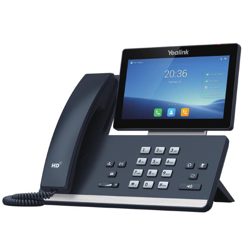 Image of Yealink sip-t58w_with_camera videotelefono voip android 9.0 con webcam bluetooth wi-fi display touch 7 cornetta wireless
