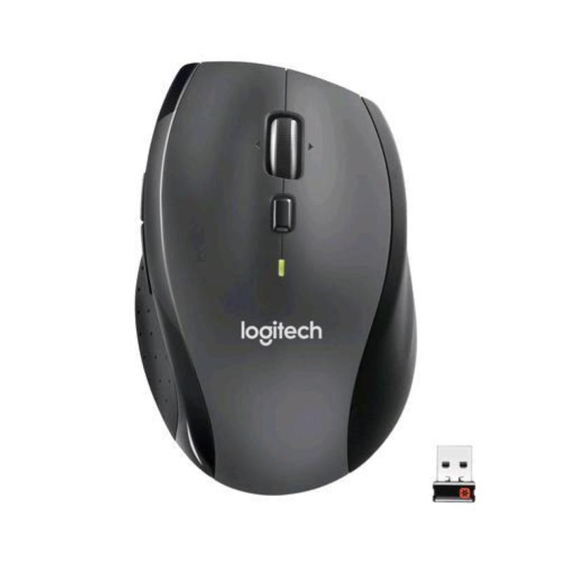 Logitech marathon m705 mouse ottico wireless 1.000 dpi 7 tasti grigio nero