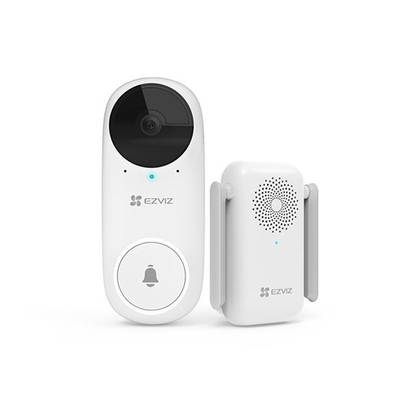 Image of Ezviz db2c kit videocampanello smart wireless con suoneria full hd slot microsd white