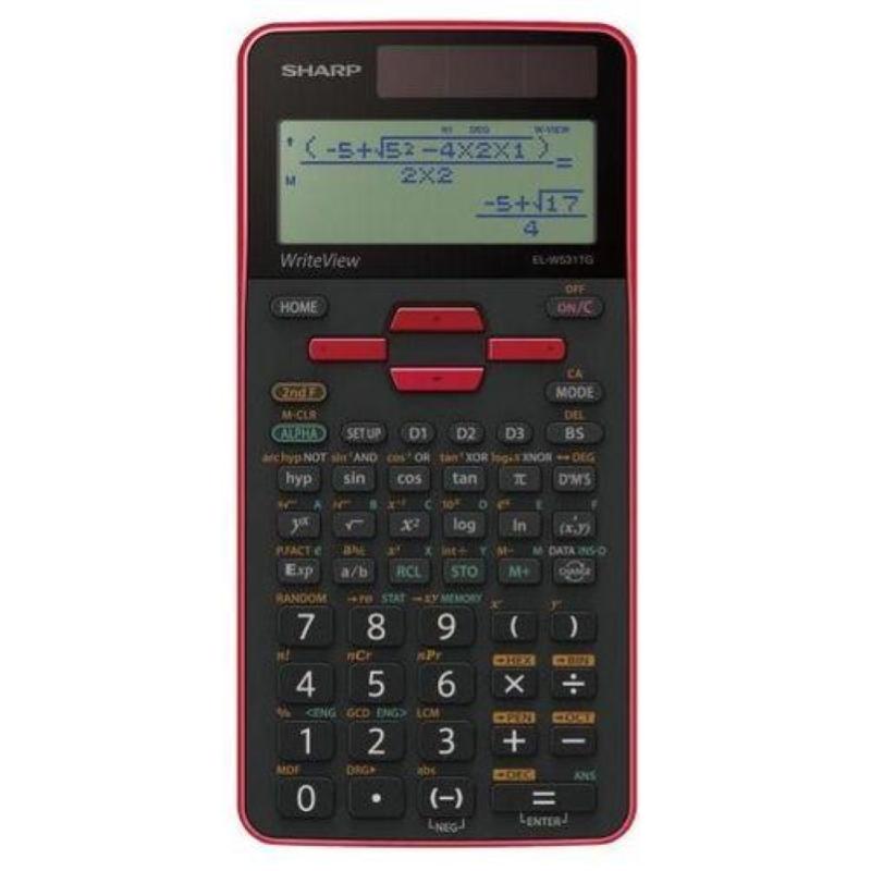 Image of Sharp el-w531tgbrd calcolatrice scientifica rosso
