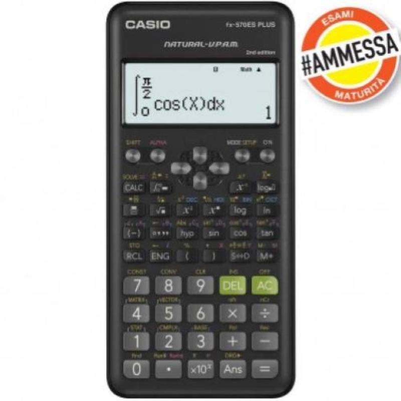 Image of Casio fx-991es plus 2 calcolatrice scientifica con 417 funzioni e display naturale