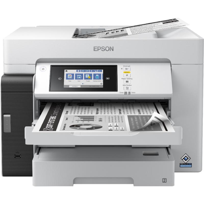 Image of Epson ecotank pro et-m16680 stampante multifunzione ink jet b/n a3 wi-fi con serbatio inchiostro per ricarica adf casseto 250 fogli usb lan 25ppm