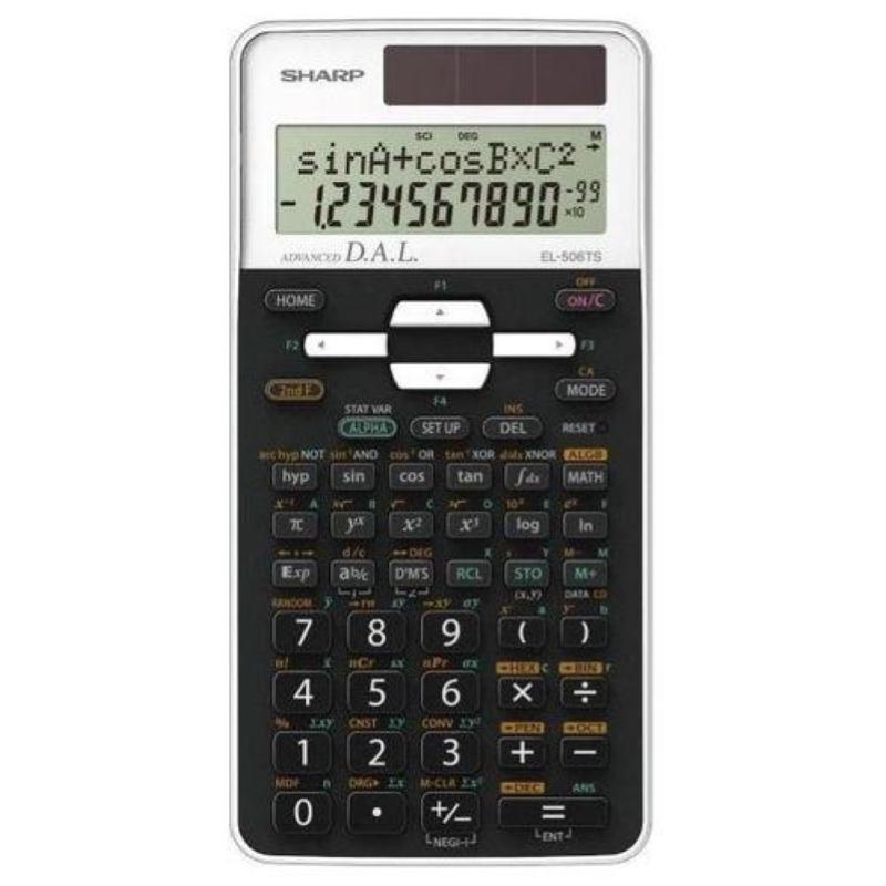 Image of Sharp calcolatrice scientifica 12 cifre 470 funzioni bianco
