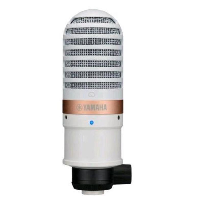 Image of Yamaha ycm01 microfono a condensatore di qualita` da studio streaming audio ad alta risoluzione registrazione e riproduzione connessione xlr bianco