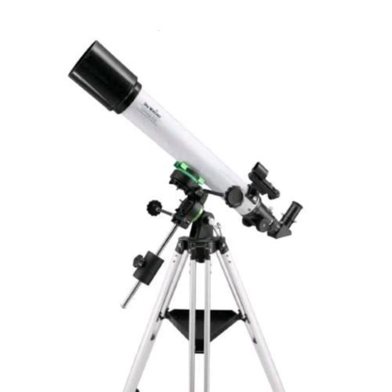 Image of Sky watcher starquest 70r telescopio obbiettivo 70 mm focale 700 mm treppiede incluso bianco nero