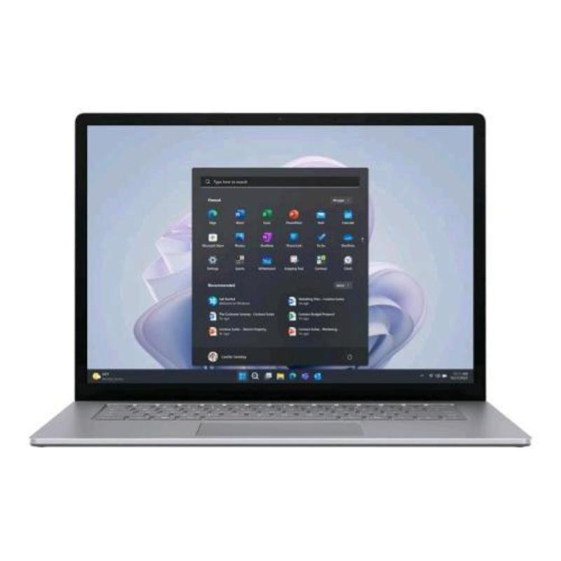 Image of Microsoft surface laptop 5 13.5 touch screen i5-1245u 4.4ghz ram 16gb-ssd 512gb nvme-iris xe graphics-wi-fi 6-win 11 prof platino (r8p-00010)