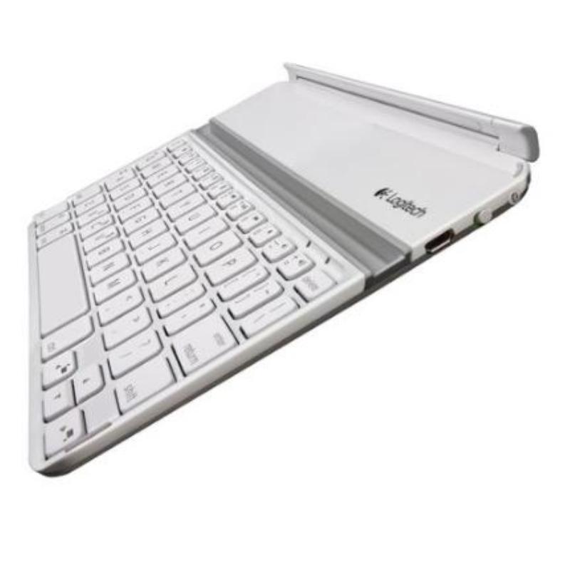 Image of Logitech ultrathin keyboard cover per ipad 2/3/4 con tastiera bluetooth colore bianco