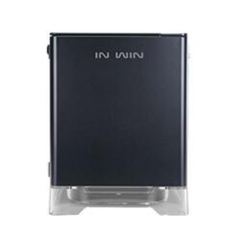 Image of Inwin a1 rgb cube case mini tower mini itx alimentatore 600w 80 plus bronze incluso pannello in vetro temperato black