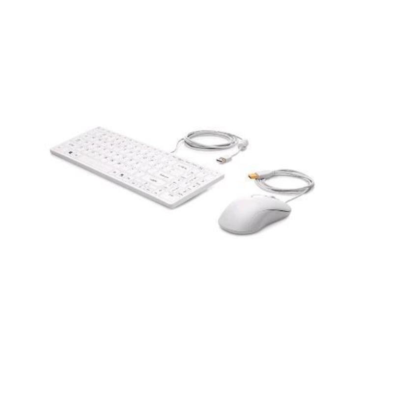 Image of Hp healthcare kit tastiera e mouse usb sanificabile bianca
