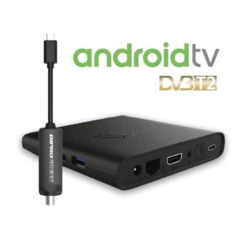 Image of Diprogress dpatv2 decoder smart android tv google dvb-t2