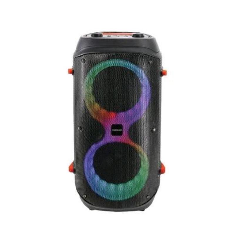 Image of Mediacom ps120 party speaker bluetooth 120w con funzione karaoke e luci led multicolore microfono wireless usb lettore microsd black
