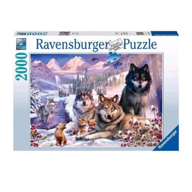Image of Ravensburger lupi nella neve puzzle 2000 pz