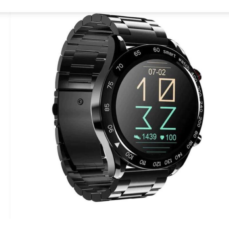 Image of Hifuture futurego pro smartwatch orologio intelligente in acciaio inossidabile impermeabile monitoraggio della frequenza cardiaca controllo intelligente del sonno unisex nero