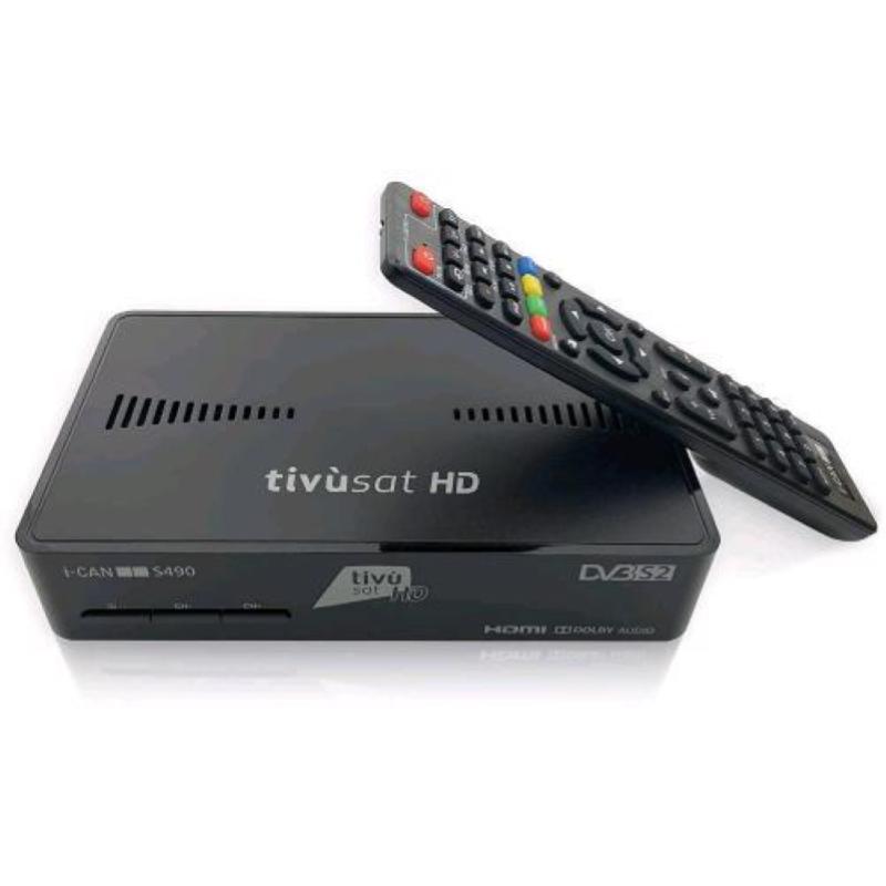 Image of I-can s490 decoder satellitare tivusat dvb-s2 con smart card