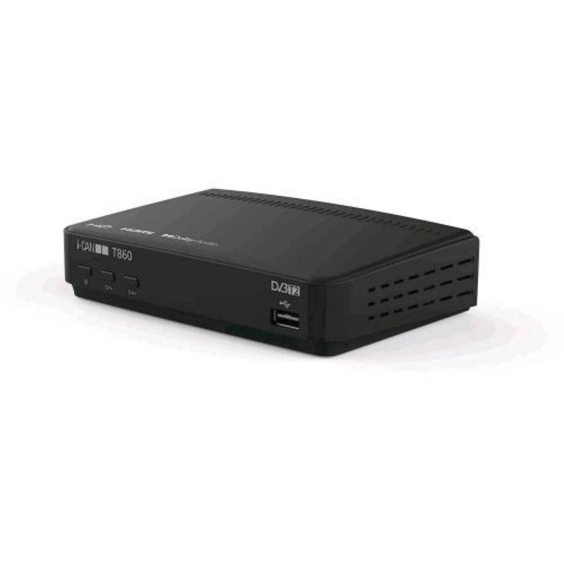 Image of I-can t860 new zapper decoder digitale terrestre dvb-t2 free to air hevc 10bit