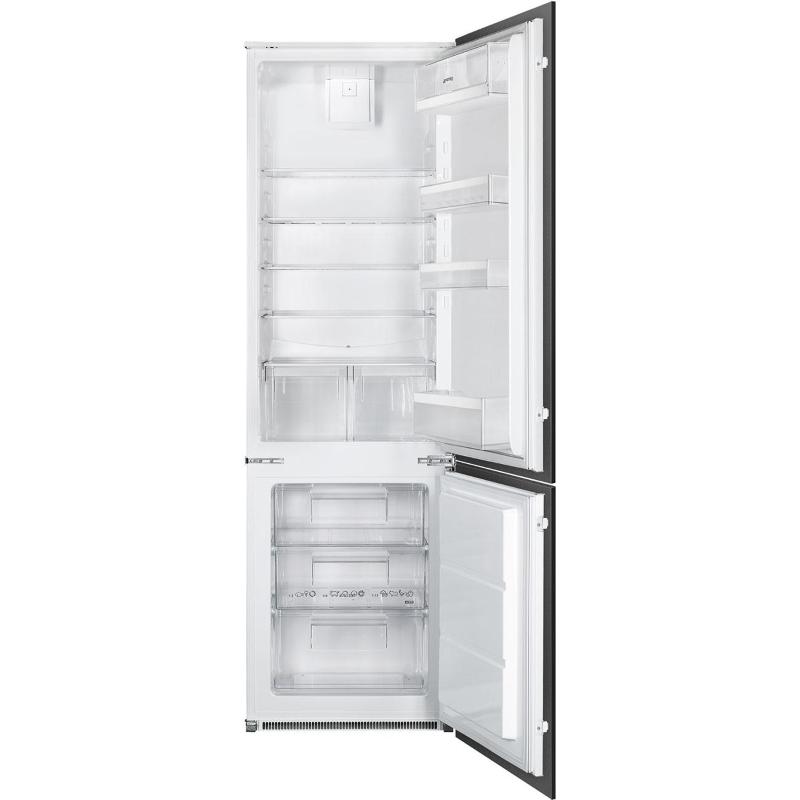 Smeg c41721f estetica universale frigorifero combinato da incasso capacita` 268 litri classe energetica f (a+) 177,2 cm