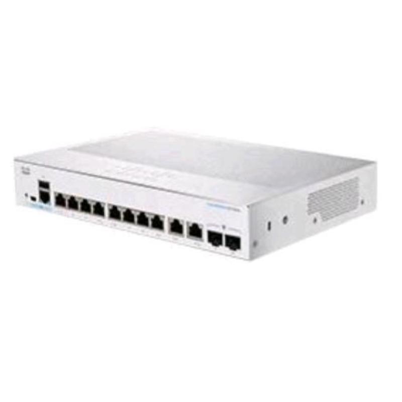 Image of Cisco cbs250-8t-e-2g-eu switch di rete gestito l2/l3 8 porte rj-45 10/100/1000 mbps silver