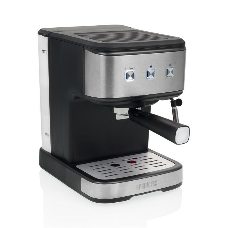 Image of Princess espresso machine macchina per caffe` espresso 2 in 1 capsule nespresso + caffe` macinato con cappuccinatore 850 w 1.5 lt 20 bar